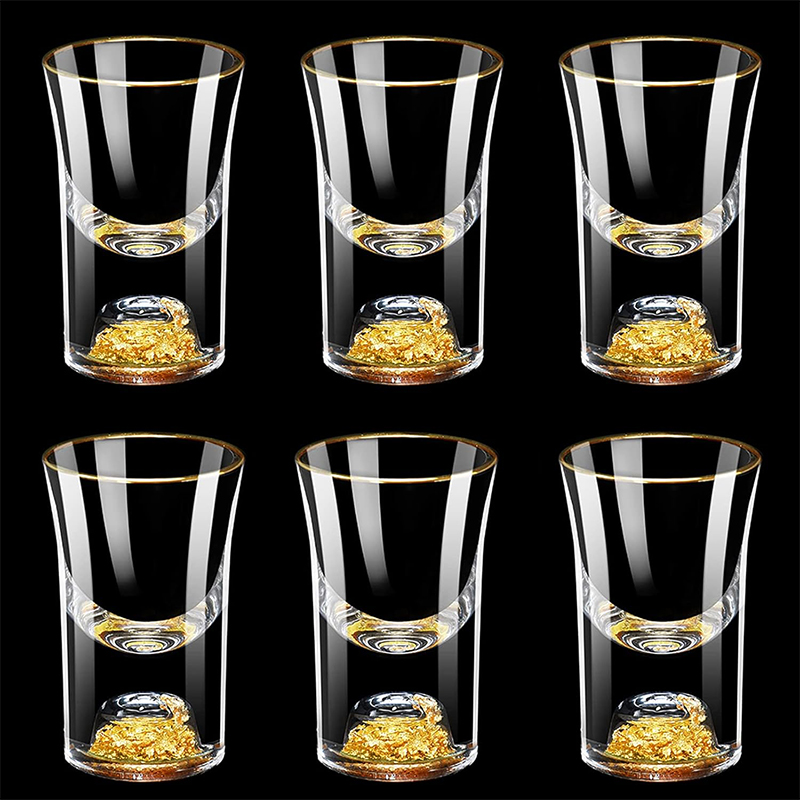 Crystal Wine Glass - HeY LiLac 6Pcs Shot Glasses 15ML