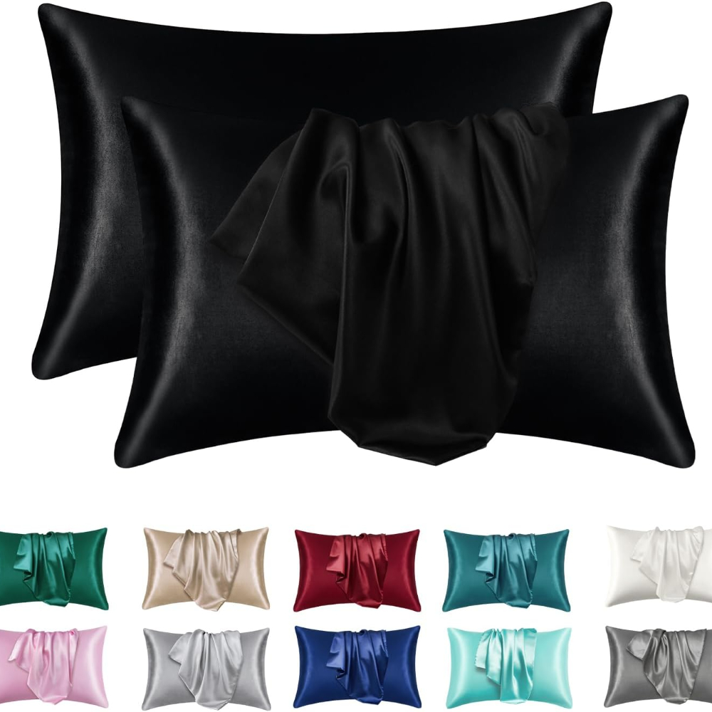 Silk Pillowcase Set - 1/2pcs Satin Silk Pillowcase for Hair