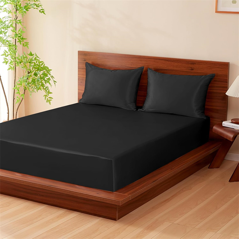 Silk Pillowcase Set - Smooth 3Pcs Set Mulberry Silk Bedding