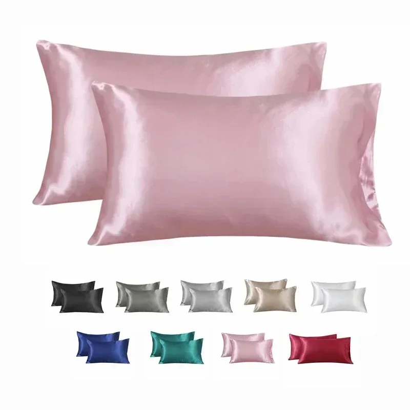 Silk Pillowcase Set - 100% Silk Pillowcase Pillow Cover Silky