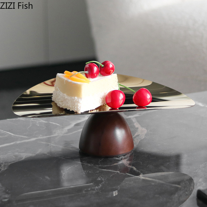 Gold Plated Cutlery - Gold Plated Fruits Bowl Solid Wood