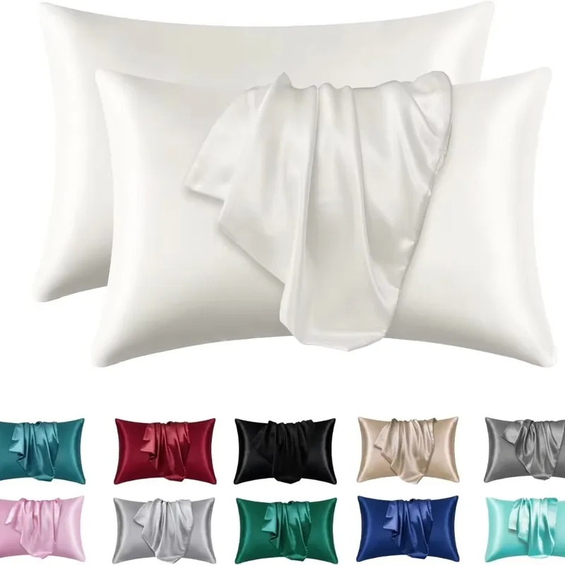 1/2pcs Satin Silk Pillowcase f - огляд і ціна Silk Pillowcase Set