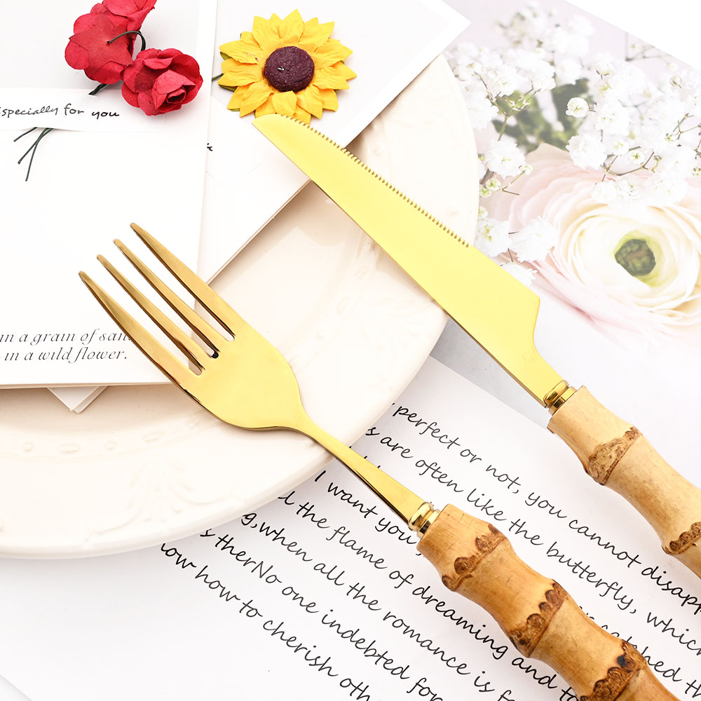 Drmfiy Gold Dinner Fork Cutler - огляд і ціна Gold Plated Cutlery