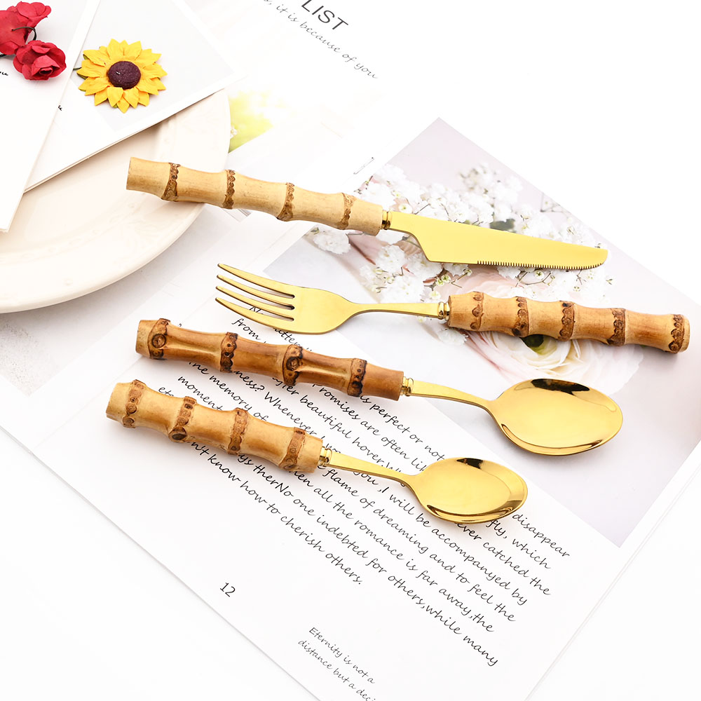 Drmfiy Gold Dinner Fork Cutler - огляд і ціна Gold Plated Cutlery