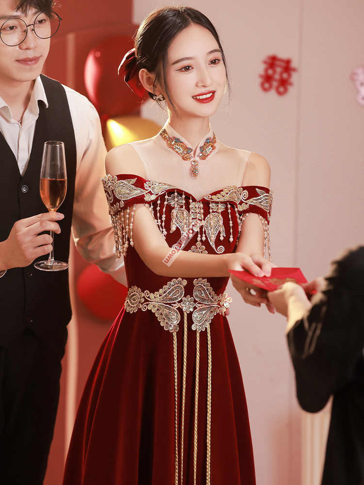 Chinese Style Toast Dress Brid - огляд і ціна Luxury Lifestyle Dress