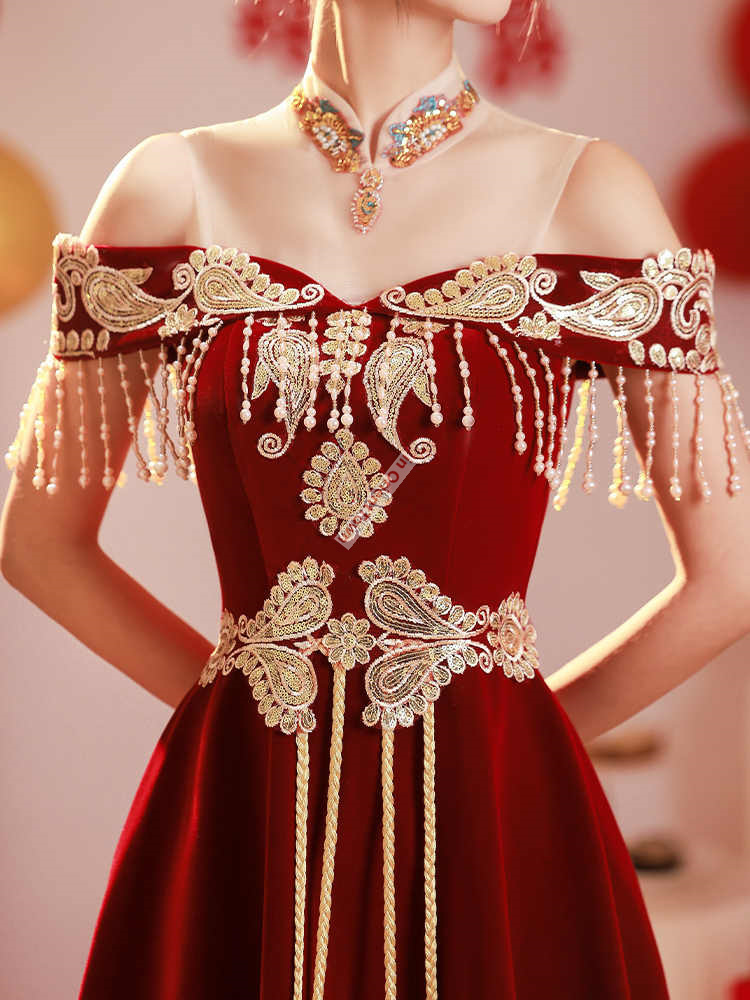 Chinese Style Toast Dress Brid - огляд і ціна Luxury Lifestyle Dress