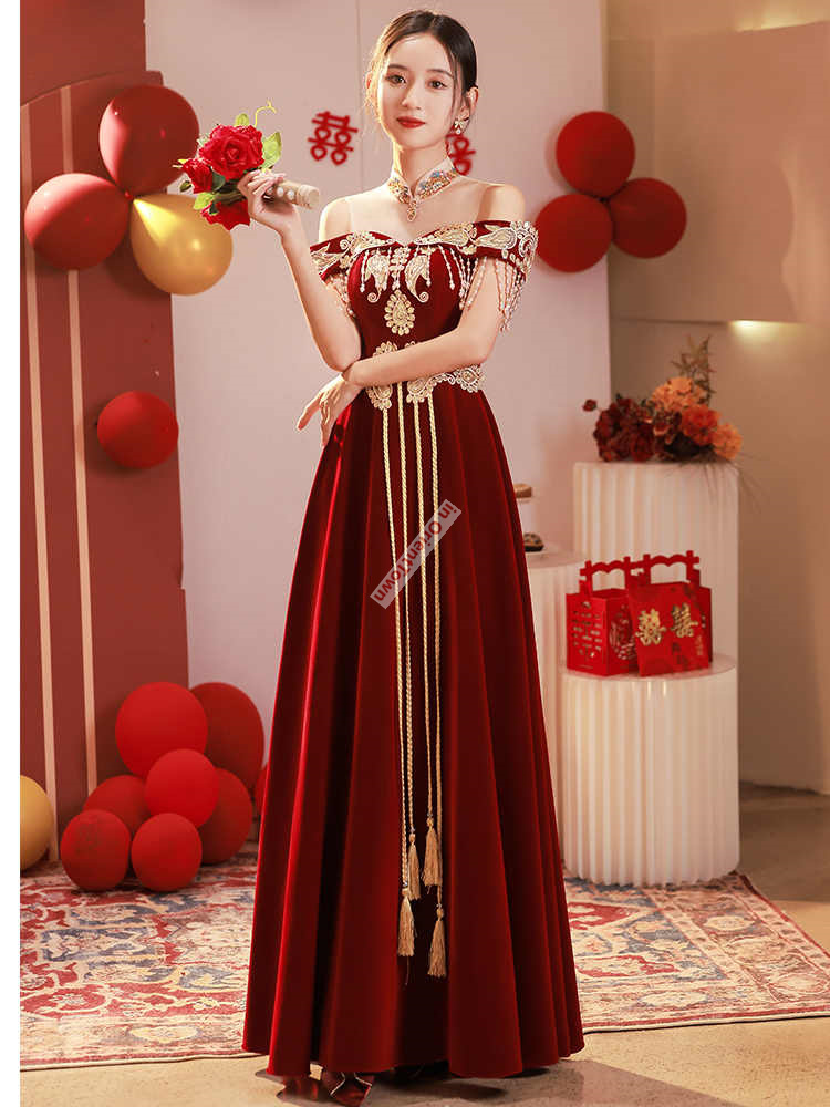 Chinese Style Toast Dress Brid - огляд і ціна Luxury Lifestyle Dress