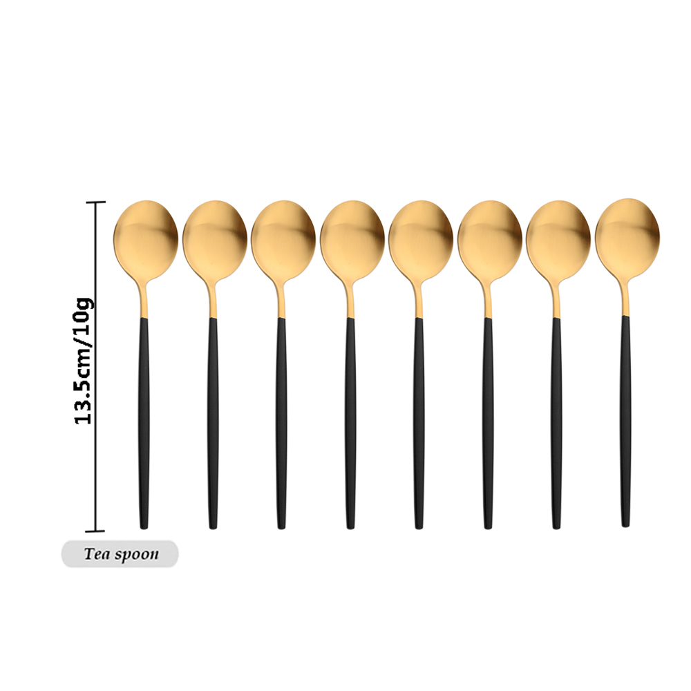 Drmfiy Black Handle Gold Coffe - огляд і ціна Gold Plated Cutlery