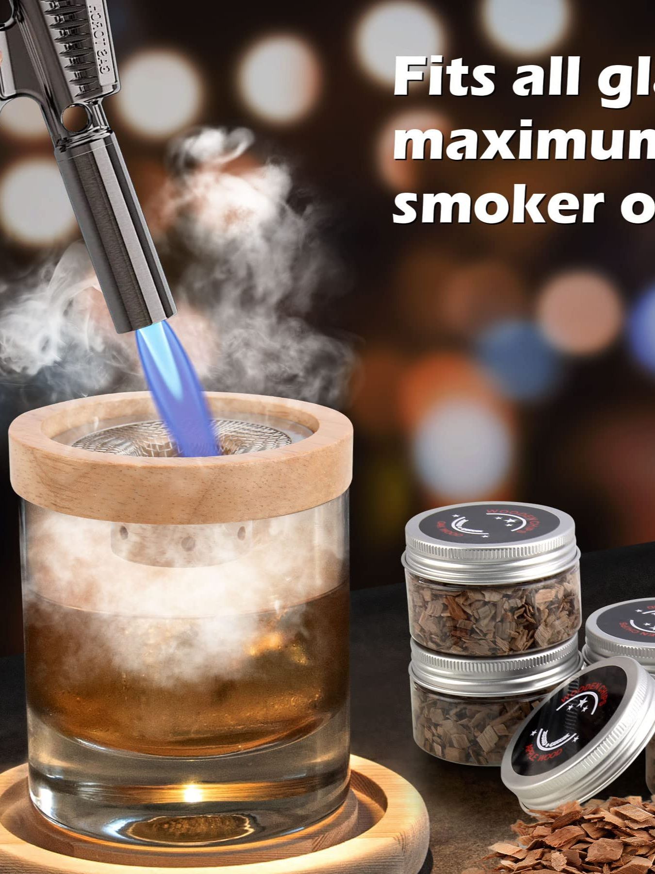 Whiskey Glass with Smoking Kit - огляд і ціна Crystal Wine Glass