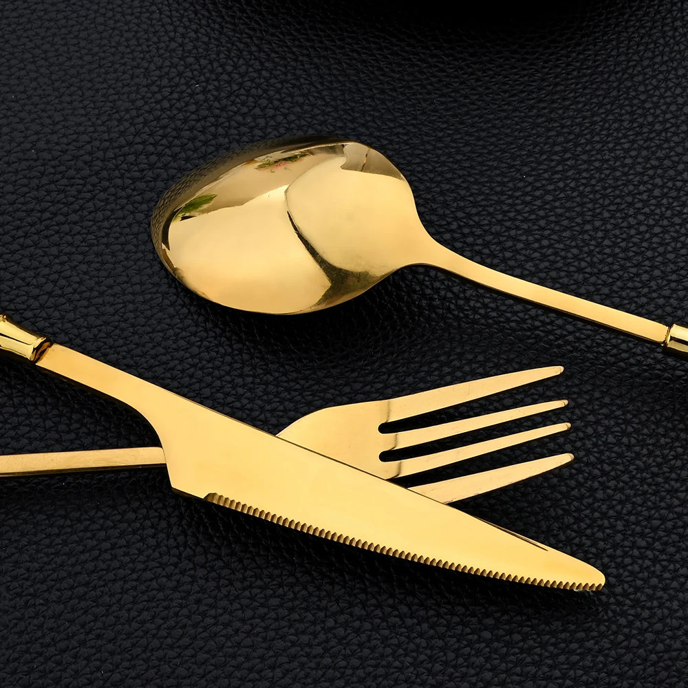 16Pcs Tableware Set Cutlery Se - огляд і ціна Gold Plated Cutlery