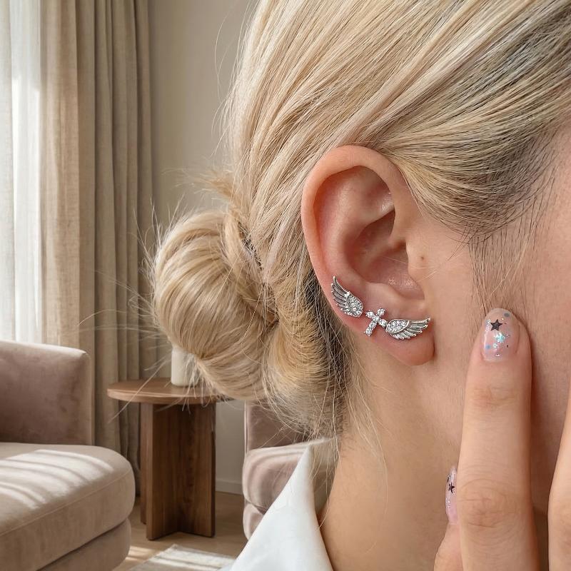 Angel Wings Cross Earrings Lux - огляд і ціна Luxury Lifestyle Party