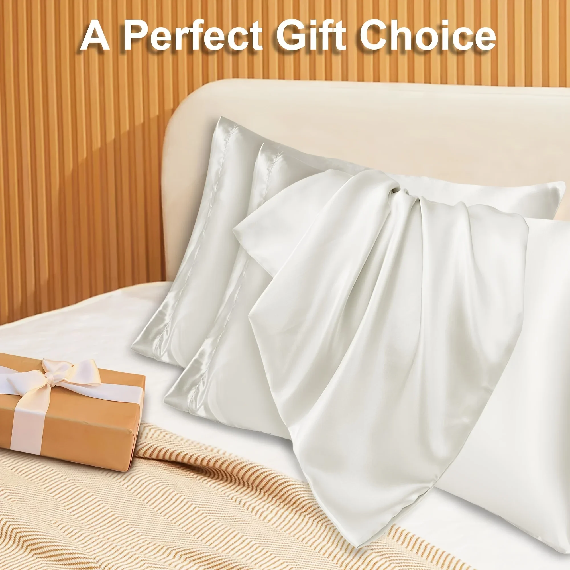2pcs Luxury Satin Envelope Pil - огляд і ціна Silk Pillowcase Set