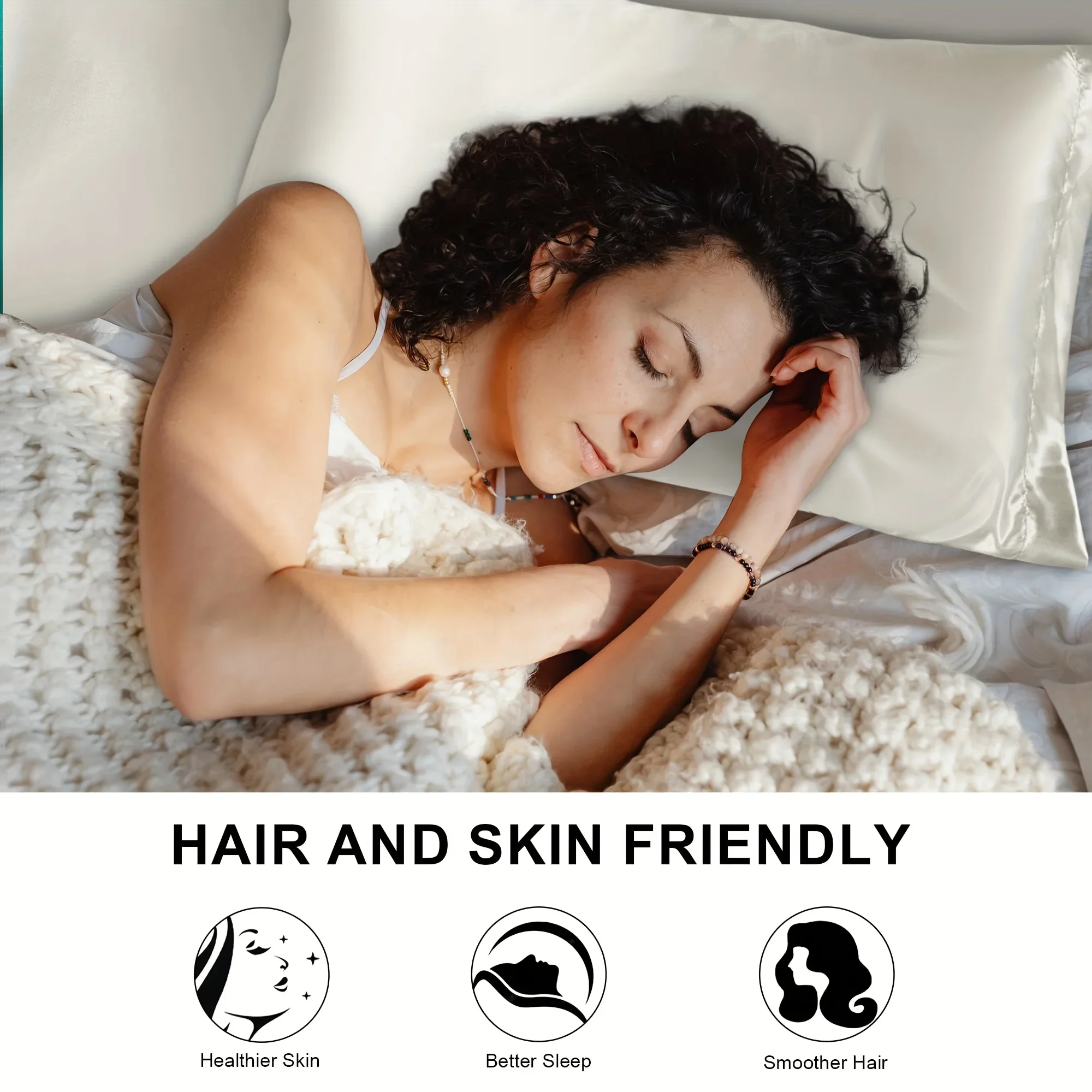 2pcs Luxury Satin Envelope Pil - огляд і ціна Silk Pillowcase Set