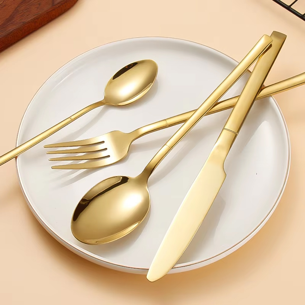 6/24/30PCS Gold Tableware Sets - огляд і ціна Gold Plated Cutlery