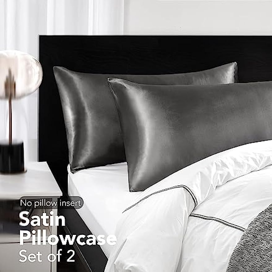 2pcs Satin Silk Pillowcase for - огляд і ціна Silk Pillowcase Set