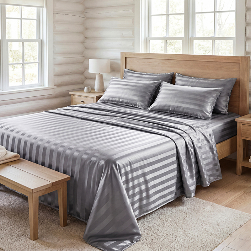 Wrinkle Resistant Striped Sati - огляд і ціна Silk Pillowcase Set