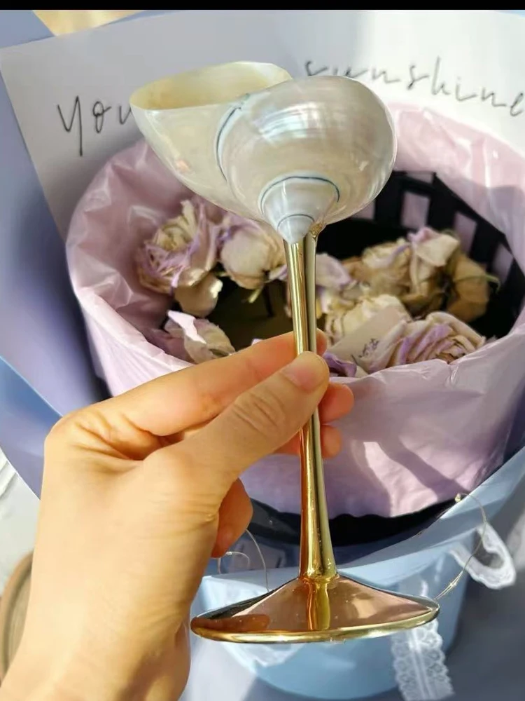 AhunderJiaz Retro Couple Seash - огляд і ціна Crystal Wine Glass