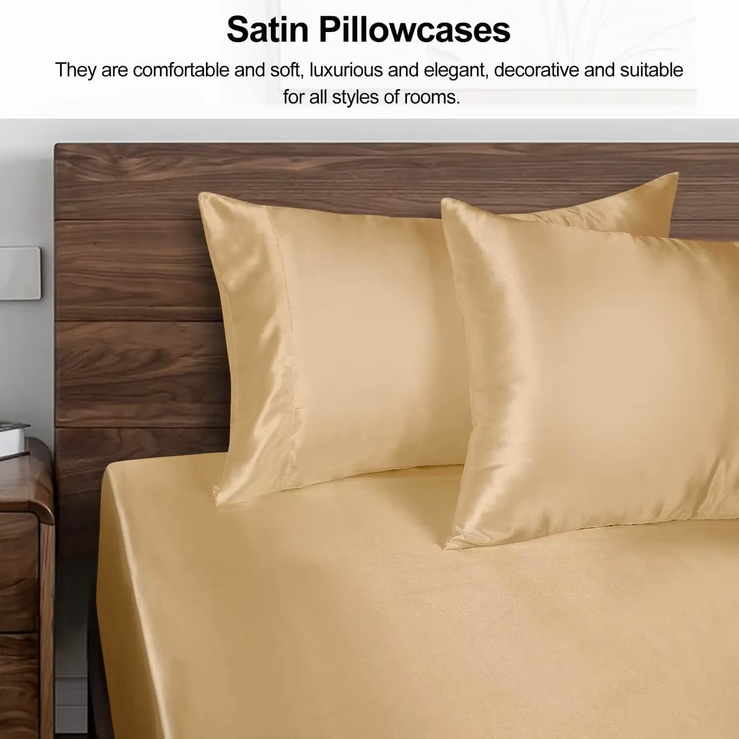 1PC Satin Pillowcase for Hair  - огляд і ціна Silk Pillowcase Set